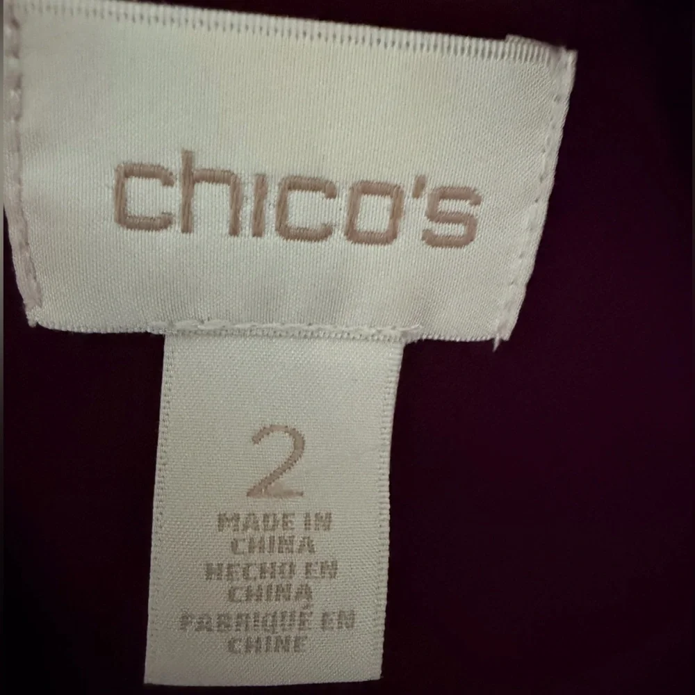 Chico's Vibrant Magenta Bomber Jacket - Picture 4 of 5